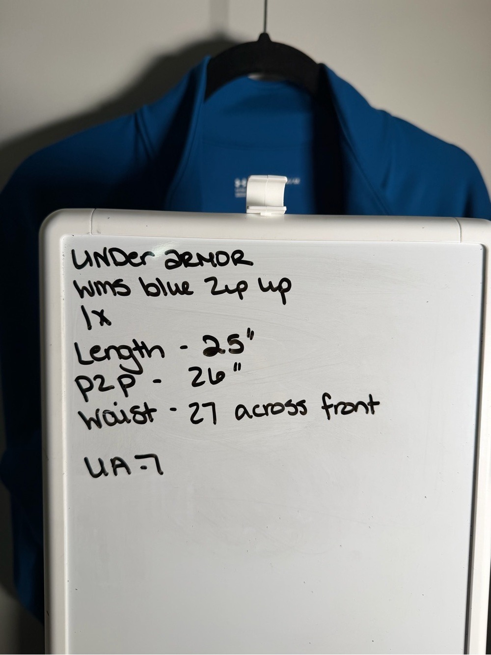 Under Armour Bright Blue Zip-Up Training Jacket - Picture 7 of 7